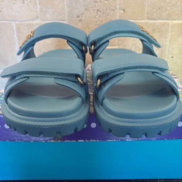 DIOR ACT DiorAct Dior-Act Lambskin Leather Dad Flat Sandals Shoe 38 NWT $1190 - Picture 6 of 9